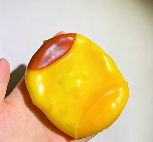 Caramel Pudding Handmade Squishy Ball, Crispy Squeeze Fidget Toy for Student Stress Relief